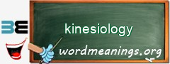 WordMeaning blackboard for kinesiology